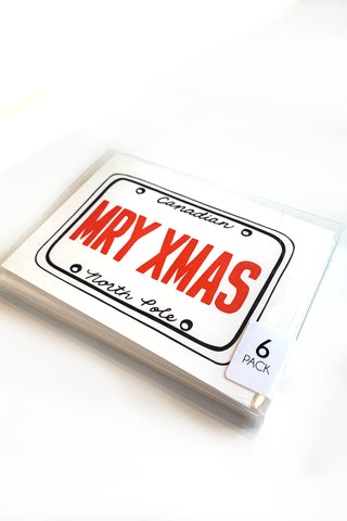 MRY XMAS Holiday Cards 6 Pack